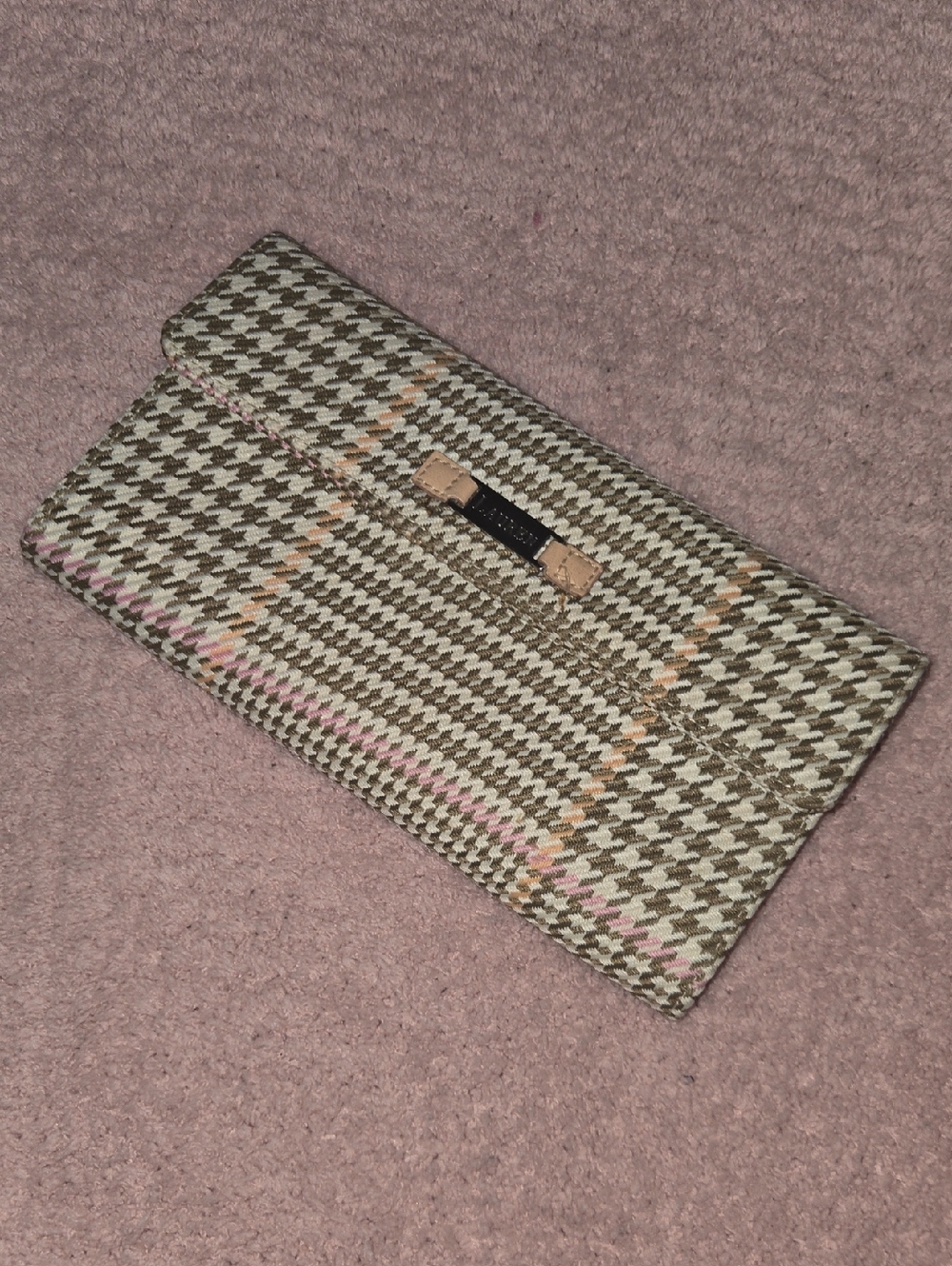 Lauren Ralph Lauren Beige Leather Logo Wallet